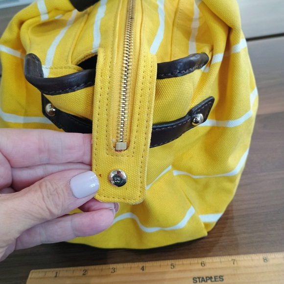 Kate Spade Yellow Striped Women's Bag - Picture 5 of 10